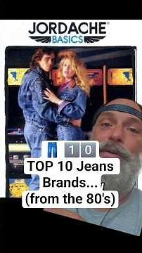 👖 1️⃣0️⃣ TOP 10 Jeans Brands...(from the 80's) #top10 #80s