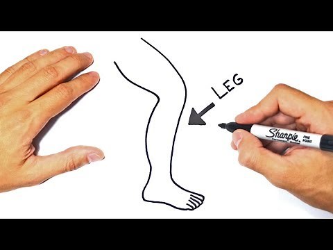 How to draw a Leg Step by Step | Leg Drawing Lesson