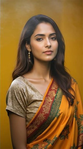 4k ai Indian girl Lookbook Model, beautiful model, saree Lookbook, ai art beauty #ai #saree #art