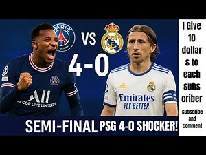 PSG Humiliates Real Madrid! | 4-0 Full Match Highlights | Shocking Defeat! #psg #realmadrid