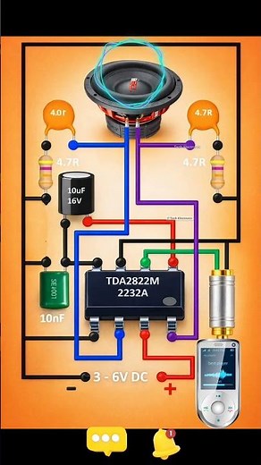 🔊 100W Powerful Audio Amplifier 😲 | Full Circuit Diagram#circuitdiagram #shortsfeed ##audio