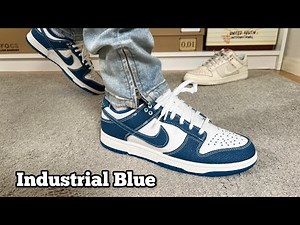 Nike Dunk Low Retro SE Industrial Blue Review& On foot