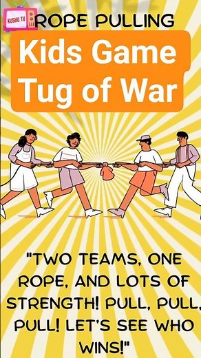 "Tug of War Challenge for Kids | Fun Rope Pulling Game | Teamwork & Laughter!"‪@kushutvforkids‬