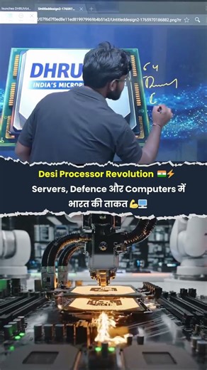 microprocessor Dhruv 64 by made in India 🔥✅ #tatasierra2025 #katangi #balaghat #mumbai #delhi #bgt 💯