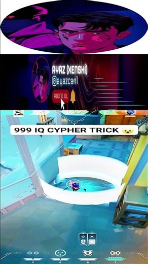 999 IQ Cypher Trick 🤯🧠 | Outsmarting Everyone in Valorant