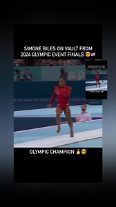Simone Biles on vault from 2024 Olympic event final 🤯👑 | Gymnastics Is Life