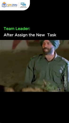 Team Leader after assign the new task | Srijan Institute | SAP Memes