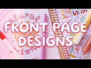 FRONT PAGE DESIGN FOR SCHOOL PROJECT 🌜CREATIVE FIRST PAGE DECORATION FOR NOTEBOOK
