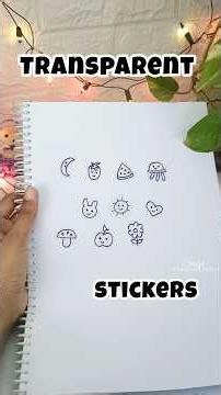 DIY Transparent Stickers (Part 2) #craft #shorts