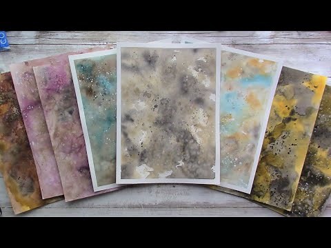 Easy Watercolor Backgrounds Tutorial~Collage Papers