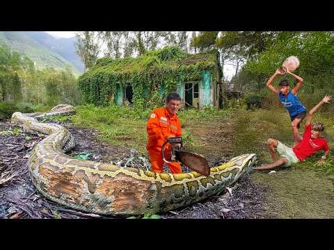 Rare Giant Python Discovered Behind an Overgrown Abandoned House | Nobody Expected This!