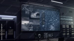 High Tech Military Tracking System Uses Satellite To Find Enemy Base Location. High Tech Radar. Military Tracking Network. High Tech Military Tracking Software Detects Combat Aircraft. Surveillance