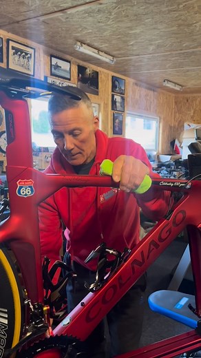 BarrUltra on Instagram: "In ultra-cycling small upgrades matter. Joe’s fitting C-Bear ceramic bearings to the Route 66 Colnago - reducing friction, protecting precious watts, and stacking another marginal gain. Over 2400 miles, these details compound. After Route 66, this won’t just be a bike - it’ll be a one-of-a-kind performance artefact with a story, miles and history in its frame. A genuine collector’s piece. And you can win it! Limited lottery tickets are available. Once they’re gone, they’