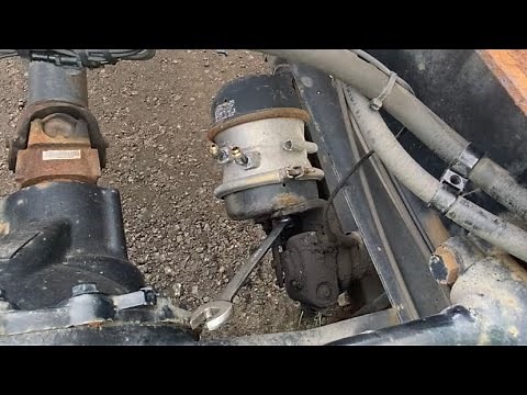 TRUCK BRAKE CHAMBER 30/30 REMOVE AND INSTALL HOW TO