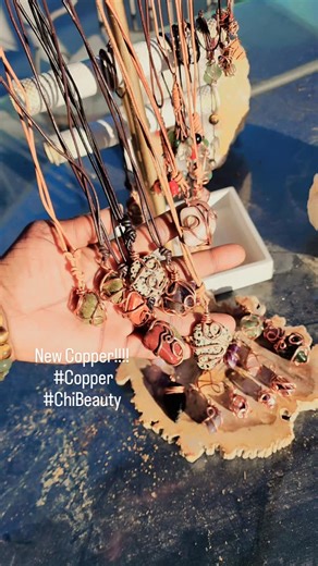 ChiBeauty® ❤ on Instagram: "I'm dropping some new copper Jewelry designs.that will only be available @northridgefashioncenter #chibeauty #chibeautystudios #copperJewelry #handmade ##NorthridgeFashionCenter"
