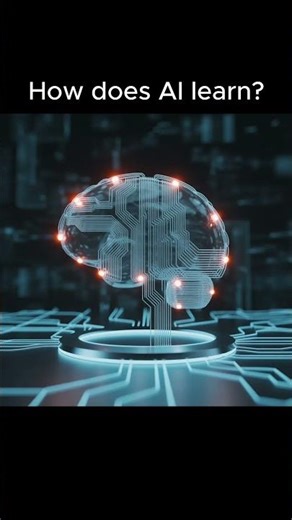 How does AI actually learn 🤖 #Shorts