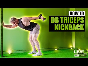 How To: Standing Dumbbell Triceps Kickback (Hand Supported)