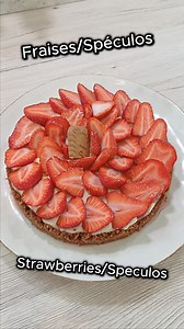 🍓 Recette Tarte aux Fraises avec pâte facile au Spéculos #recette #recipe #patisserie #pastry #tarteauxfraises #strawberrytart 🍓 Strawberry pie recipe with easy speculoos paste pâte: 200g spéculos 70g beurre crème pâtissière: 250ml lait vanille liquide 2 jaunes d’œufs 75g sucre 20g fécule de maïs dough: 200g speculos 70g butter custard: 250ml milk liquid vanilla 2 egg yolks 75g sugar 20g corn starch recette tarte aux fraises,recette tarte aux fraises facile,recette tarte aux fraises crème pâti