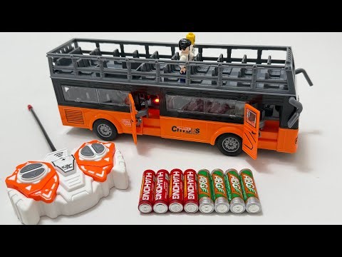 Unboxing City RC Bus, RC Transport Truck, New Energy RC Police Car, Cool Deformed Police Car