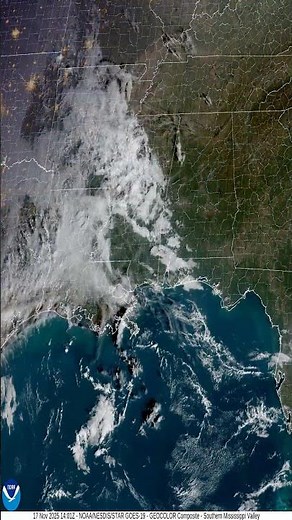 South Mississippi Valley Nov 17 2025 Weather Timelapse #weathertoday