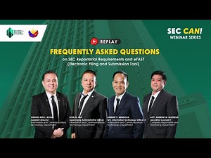 2025 Webinar on SEC Reportorial Requirements and eFAST Submission | SEC Philippines