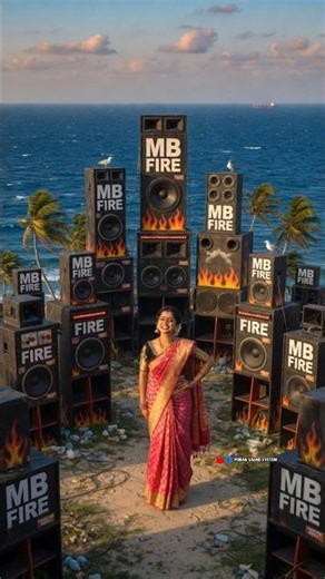 দেখুন সমুদ্রের পাড়ে সাউন্ড সেটআপ হচ্ছে #djsetup #saund #djjbprosound নিয়ে যাচ্ছে একটা সাউন্ড