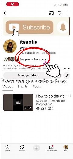 Tutorial on how to see your subscribers #viral #trending #tutorial