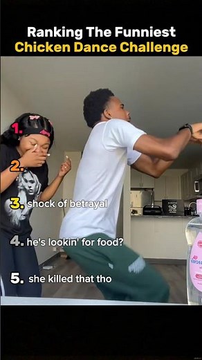 Ranking the Funniest Chicken Dance Challenges🐔🤣 #funny