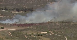 Sycamore Fire in Poway burns 25 acres, 60% contained