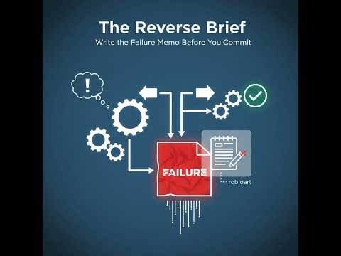 The Reverse Brief: Write the Failure Memo Before You Commit