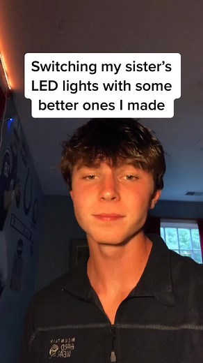 She now has a cooler room than me(projector from @thespacelights use code “Sims” for 10% off) #ledlights #coolroomcheck #fyp #Bookworm #vibecheck