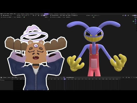 Making Silly Amazing Digital Circus Animations LIVE (Day 3) (VERT)