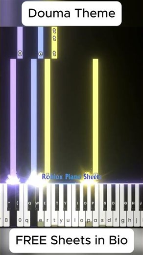 Demon Slayer - Douma Theme | Roblox Piano 🔥 #piano #pianoshorts #roblox #shorts #shortvideo