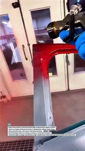 Precision Paint Edge Coating System Delivers Flawless Automotive Finishes #PaintTech #Manufacturing