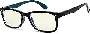 Eyekepper Computer Reading Glasses,Reduce Eye Strain Computer Readers (Black Blue,+0.5)