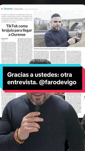 Gracias a ustedes: otra entrevista. @Faro de Vigo #vigo #ourense #galicia #cubanosporelmundo #cubanosenespaña