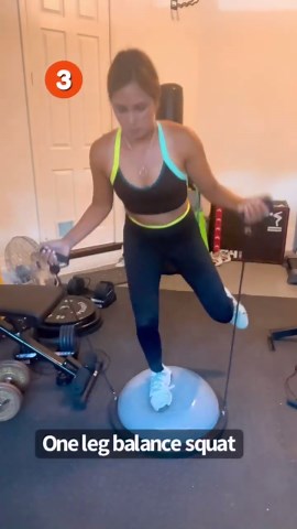 Leg and Shoulder Balance Workout With the Balance Ball