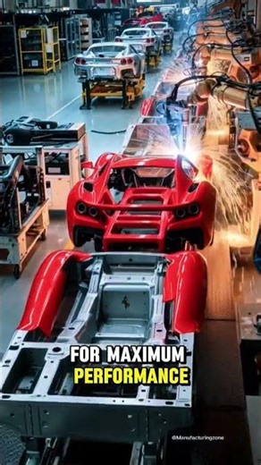 "Inside Ferrari Factory: See How Supercars Are Made!" #foryou #factorytour