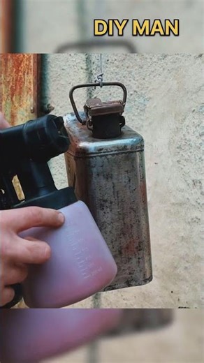 Durable Finish: 3 Layers of Paint for a Rusty Can! #Technique #painting