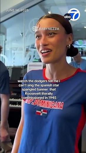 Nezza sings national anthem in Spanish at Dodger Stadium