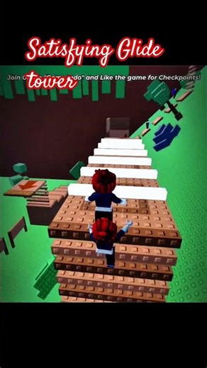 I Played Glide Tower in a CRAZY Way 😱⚡ | Insane Jumps| Roblox Shorts #mhaedit