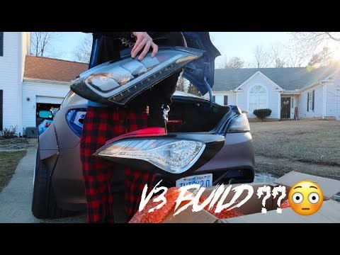 Installing Clear Taillights And More On My Genesis Coupe, V4 Build?😳