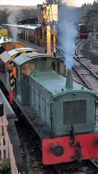 SDR DIESEL GALA: Shunter double-header departs Buckfastleigh