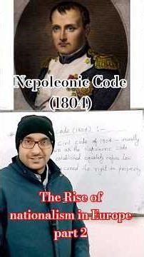 Nepoleonic / Civil Code of 1804. Important question #history #class10historychapter1 #shorts