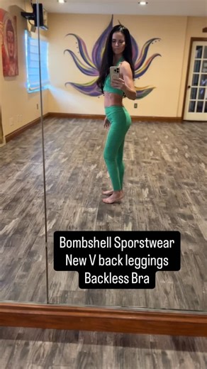 Grand rising familia💚✨Bombshell Sportswear never disappoints. This is their new v-back leggings and backless bra in their newest color: Neon Miami Beach. Use code SAVE10APP and get yours today. Stretch your body to expand your mind. Try my yoga class on Sundays near Tampa, Florida. #cindywaldman #yogicindy #yogicindyofficial #floridayogacommunity #springhillflorida #floridayogamama #hotyogateachers #wellnesscoachforwomen #hotyogaclass #bombshellsportswear #vbackleggings #fi̇tnessmodel | Cindy W