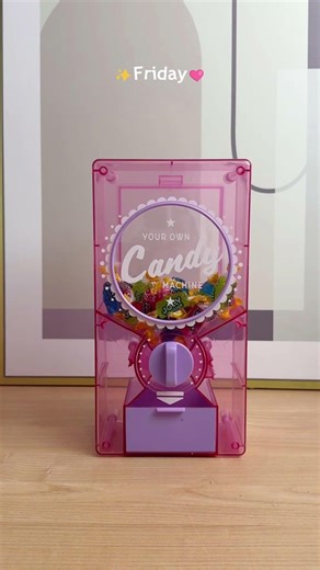 A candy machine for every mood of the week.🍬#candydispenser #candy #pink #gift #yobrogifts #fyp