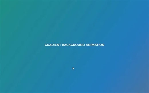 2分钟实现背景不停渐变效果，原来css可以这么漂亮
