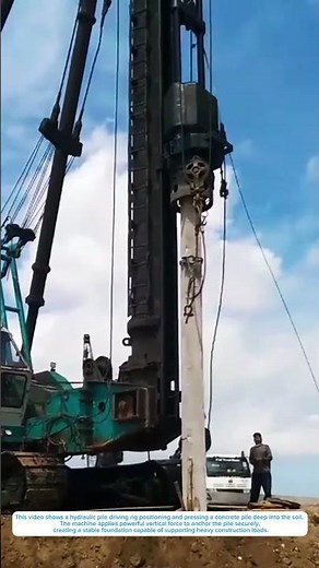 Insane Pile Driving Machine | Heavy Equipment Foundation Work in Action