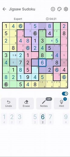 Jigsaw Sudoku | Puzzle Game | Quadruple speed
