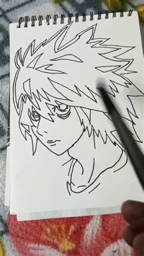 L😈 from Death note #art #edit #drawing #anime